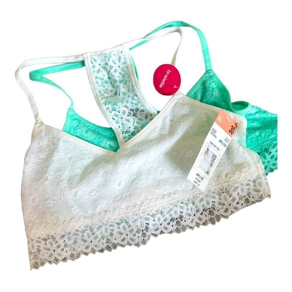 NWT - 4 Girls Wonder Nation Lace Racerback Pullover Bralettes